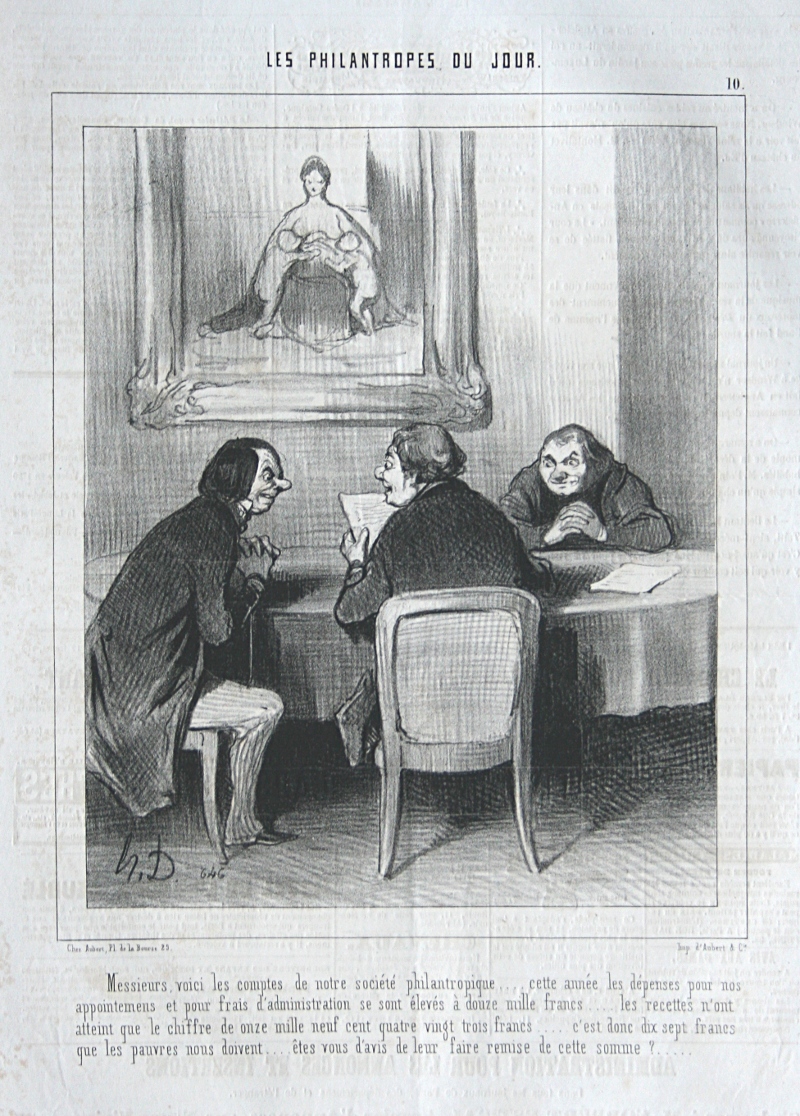 Honoré Daumier, Les Philantropes du jour Nr. 10