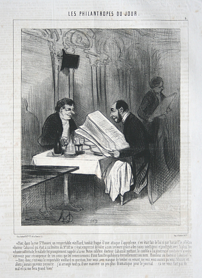 Honoré Daumier, Les Philantropes du jour Nr. 9