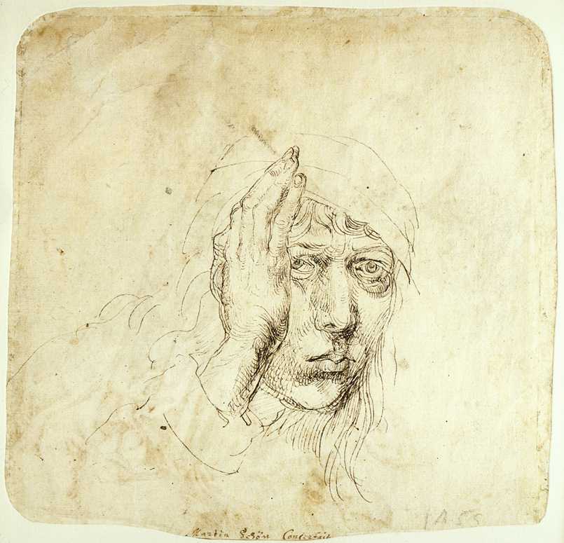 Alberecht Dürer: Selbstpoträt mit Bandage, 1491