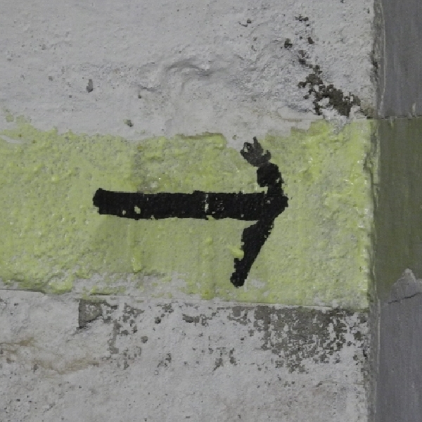 emergency exit sign, ww II bunker, cologne